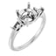 VIVIAN Lab Grown Diamond Engagement Ring Setting for Round Stones
