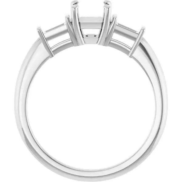 VIVIAN Lab Grown Diamond Engagement Ring Setting for Asscher Stones - Larson Jewelers