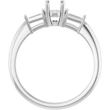 VIVIAN Lab Grown Diamond Engagement Ring Setting for Oval Stones