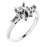 VIVIAN Lab Grown Diamond Engagement Ring Setting for Pear Stones