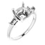 VIVIAN Lab Grown Diamond Engagement Ring Setting for Cushion Stones