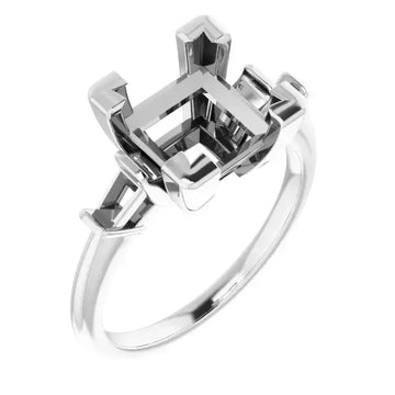VIVIAN Lab Grown Diamond Engagement Ring Setting for Square Stones - Larson Jewelers