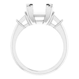 VIVIAN Lab Grown Diamond Engagement Ring Setting for Square Stones