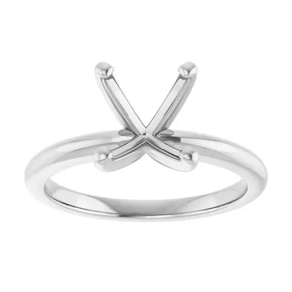 HANNAH Lab Grown Diamond Solitaire Engagement Ring Setting for Oval Stones - Larson Jewelers