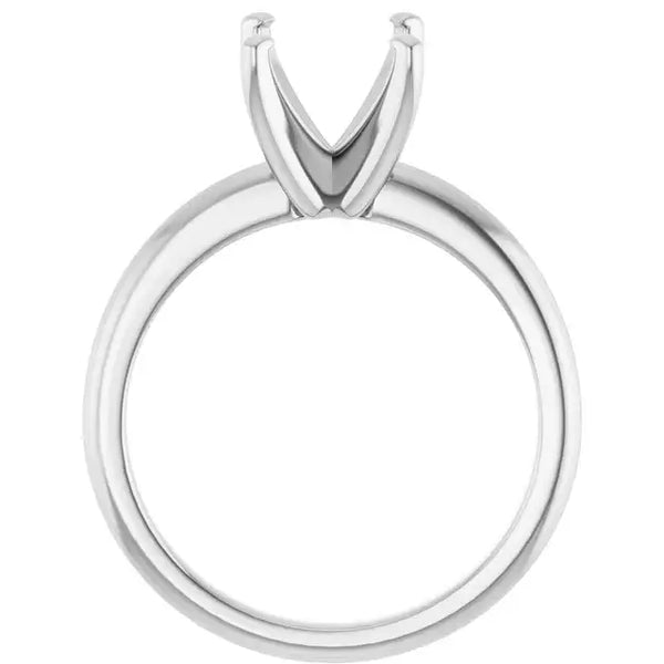 HANNAH Lab Grown Diamond Solitaire Engagement Ring Setting for Oval Stones - Larson Jewelers