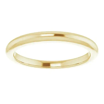 18K Yellow Band for 6 mm Round Ring