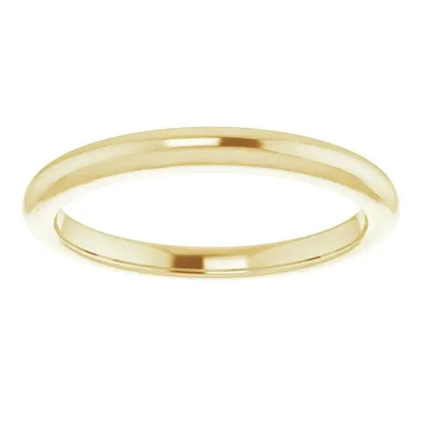 14K Yellow Band for 6 mm Round Ring