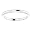 18K White Band for 6 mm Round Ring