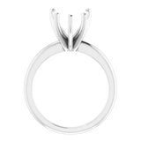 HANNAH Lab Grown Diamond Solitaire Engagement Ring Setting for Heart Stones