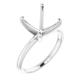 HANNAH Lab Grown Diamond Solitaire Engagement Ring Setting for Cushion Stones