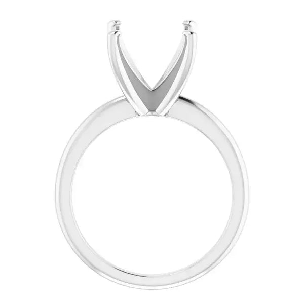 HANNAH Lab Grown Diamond Solitaire Engagement Ring Setting for Cushion Stones - Larson Jewelers