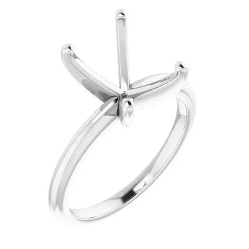 HANNAH Lab Grown Diamond Solitaire Engagement Ring Setting for Emerald Stones - Larson Jewelers
