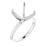 HANNAH Lab Grown Diamond Solitaire Engagement Ring Setting for Asscher Stones