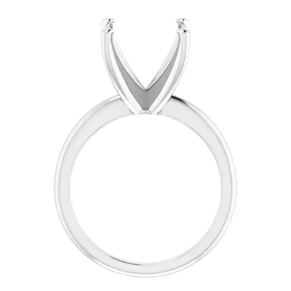 HANNAH Lab Grown Diamond Solitaire Engagement Ring Setting for Asscher Stones - Larson Jewelers
