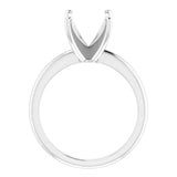 HANNAH Lab Grown Diamond Solitaire Engagement Ring Setting for Emerald Stones