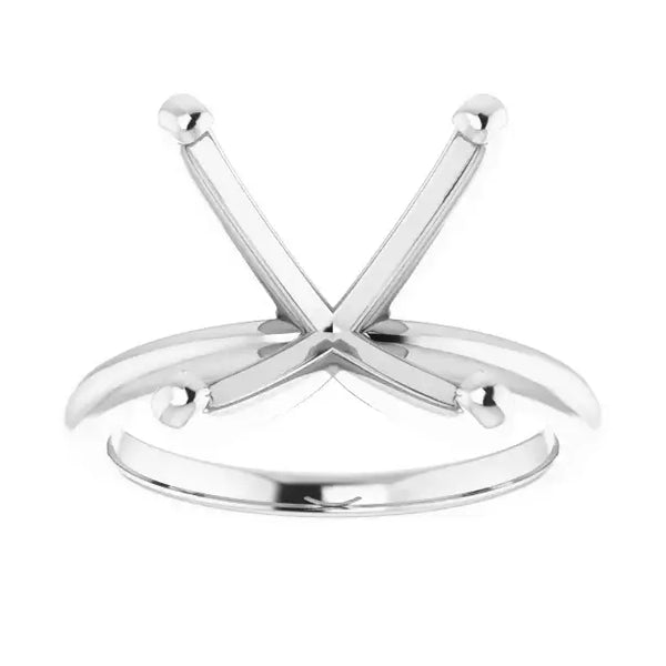 HANNAH Lab Grown Diamond Solitaire Engagement Ring Setting for Square Stones - Larson Jewelers
