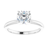 NAOMI 14K White Gold Round Lab Grown Diamond Solitaire Engagement Ring