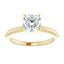 HANNAH 14K Yellow Gold Round Lab Grown Diamond Solitaire Engagement Ring