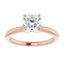 ELENA 14K Rose Gold Round Lab Grown Diamond Solitaire Engagement Ring