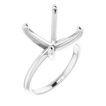 HANNAH Lab Grown Diamond Solitaire Engagement Ring Setting for Square Stones - Larson Jewelers