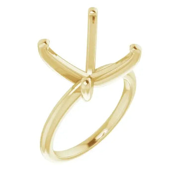 HANNAH Lab Grown Diamond Solitaire Engagement Ring Setting for Square Stones - Larson Jewelers