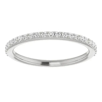 Platinum Band Mounting for Pear Ring - Larson Jewelers