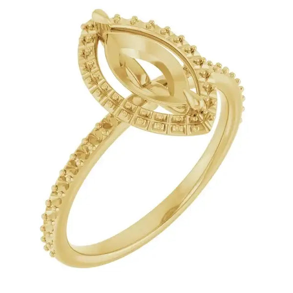 DAYSTAR Halo Lab Grown Diamond Engagement Ring Setting for Marquise Stones - Larson Jewelers