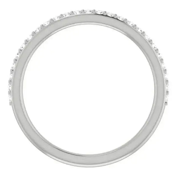 Platinum Band Mounting for Pear Ring - Larson Jewelers