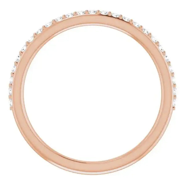 14K Rose Band Mounting for Pear Ring - Larson Jewelers