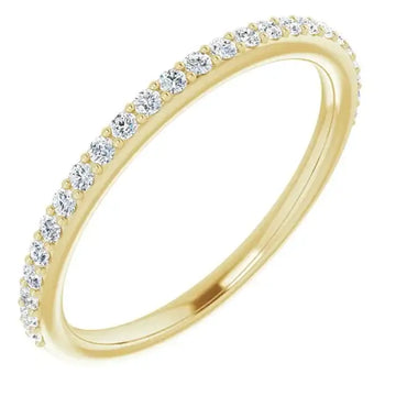 14K Yellow Band Mounting for Round Ring - Larson Jewelers