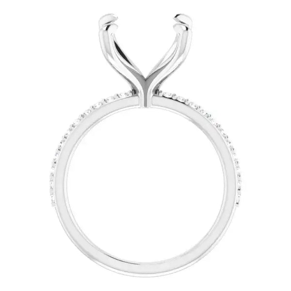 SADIE Lab Grown Diamond Engagement Ring Setting for Cushion Stones - Larson Jewelers