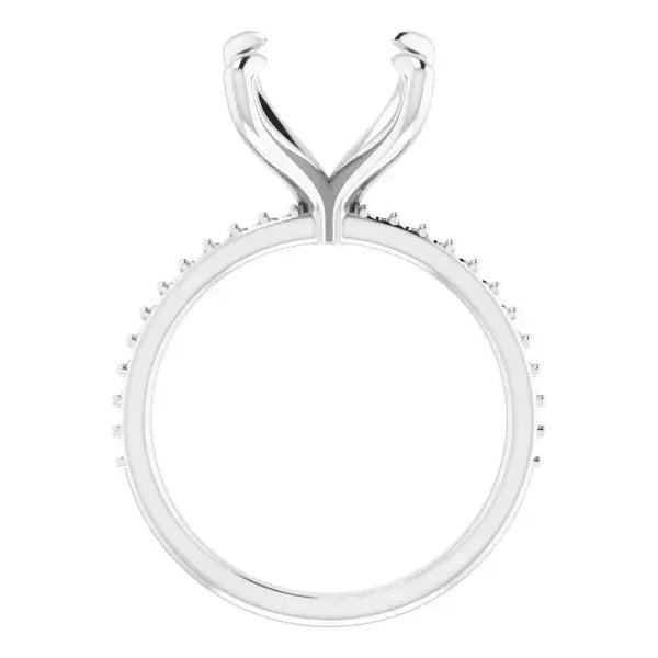KIARA Lab Grown Diamond Engagement Ring Setting for Cushion Stones - Larson Jewelers