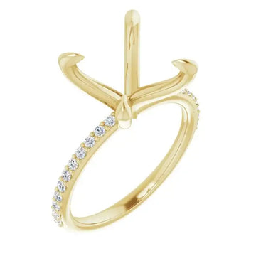 SADIE Lab Grown Diamond Engagement Ring Setting for Cushion Stones - Larson Jewelers