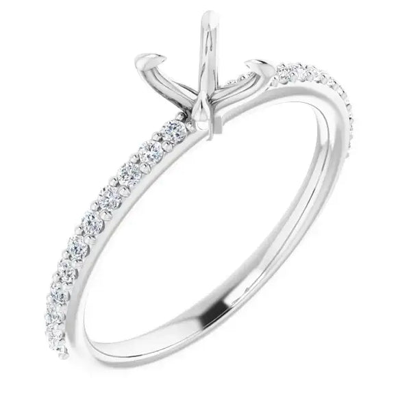 SADIE Lab Grown Diamond Engagement Ring Setting for Square Stones - Larson Jewelers
