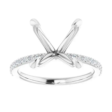 SADIE Lab Grown Diamond Engagement Ring Setting for Cushion Stones - Larson Jewelers
