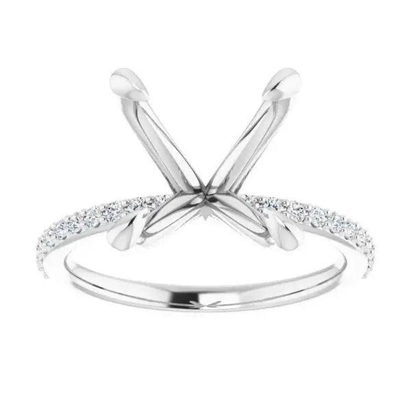 SADIE Lab Grown Diamond Engagement Ring Setting for Cushion Stones - Larson Jewelers