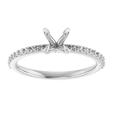 KIARA Lab Grown Diamond Engagement Ring Setting for Round Stones - Larson Jewelers
