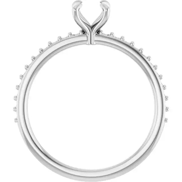 KIARA Lab Grown Diamond Engagement Ring Setting for Round Stones - Larson Jewelers