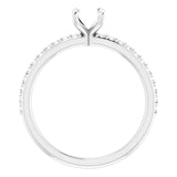 SADIE Lab Grown Diamond Engagement Ring Setting for Square Stones