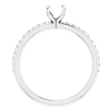 SADIE Lab Grown Diamond Engagement Ring Setting for Square Stones - Larson Jewelers