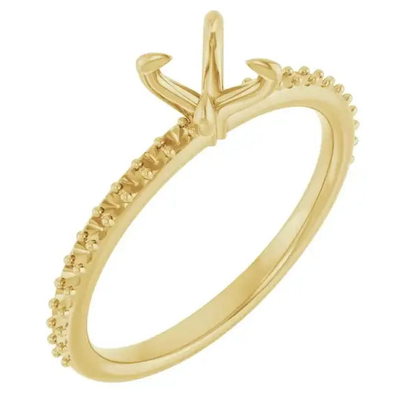 KIARA Lab Grown Diamond Engagement Ring Setting for Round Stones - Larson Jewelers