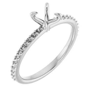 KIARA Lab Grown Diamond Engagement Ring Setting for Round Stones - Larson Jewelers