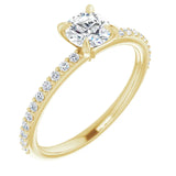 DAWN 18K Yellow Gold Round Lab Grown Diamond Engagement Ring