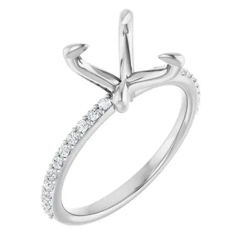 SADIE Lab Grown Diamond Engagement Ring Setting for Oval Stones - Larson Jewelers