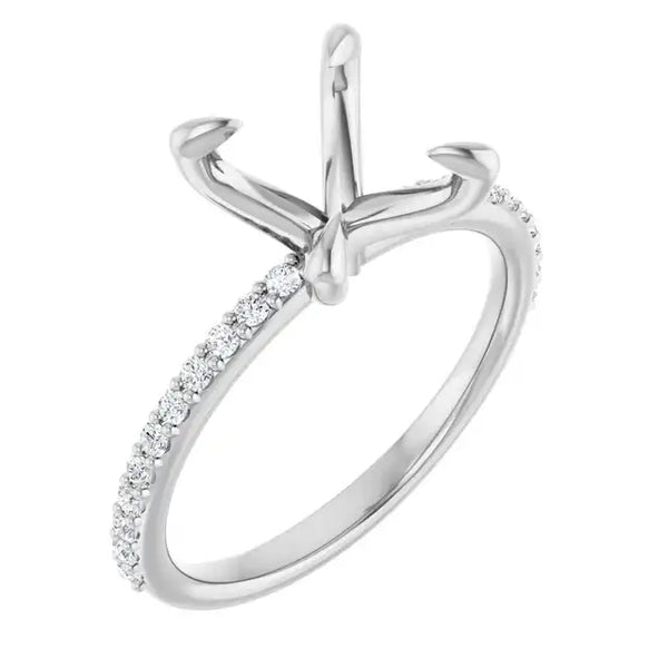 SADIE Lab Grown Diamond Engagement Ring Setting for Oval Stones - Larson Jewelers