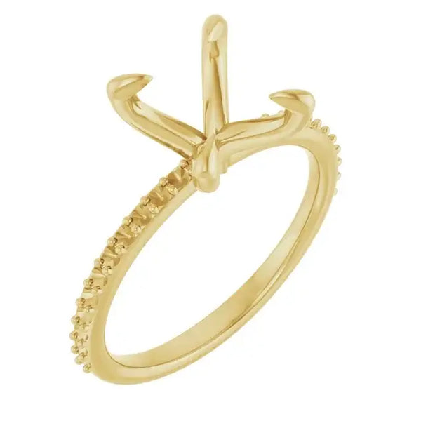 KIARA Lab Grown Diamond Engagement Ring Setting for Oval Stones - Larson Jewelers
