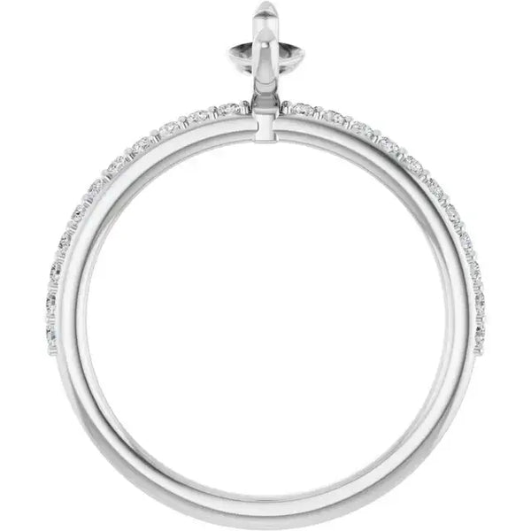 SADIE Lab Grown Diamond Engagement Ring Setting for Marquise Stones - Larson Jewelers