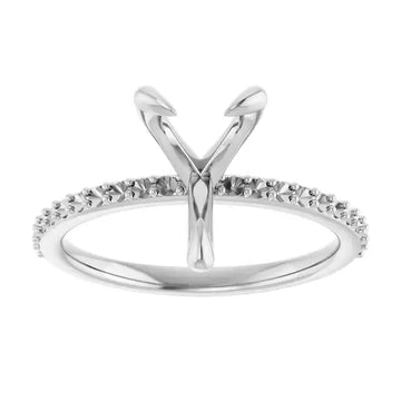 KIARA Lab Grown Diamond Engagement Ring Setting for Pear Stones - Larson Jewelers