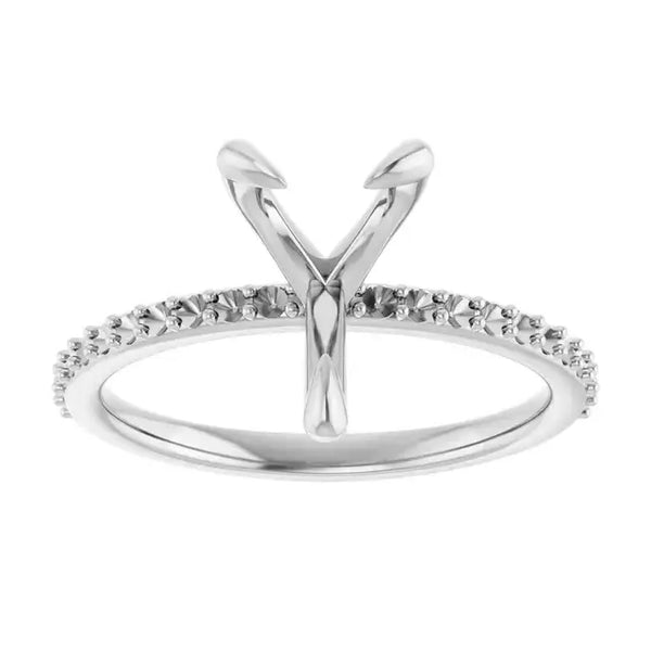 KIARA Lab Grown Diamond Engagement Ring Setting for Pear Stones - Larson Jewelers