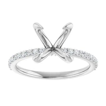 SADIE Lab Grown Diamond Engagement Ring Setting for Oval Stones - Larson Jewelers